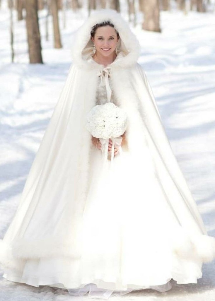 fur wedding dresses