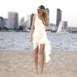 casual beach wedding dress