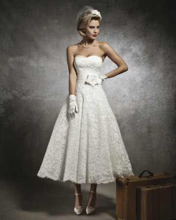 50's style short wedding dresses